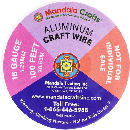 Mandala Crafts 16 Gauge Anodized Aluminum Craft Wire - Image 6