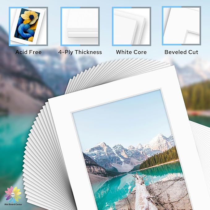 Mat Board Center, 5x7 for 4x6 White Mat Kit - Image 3