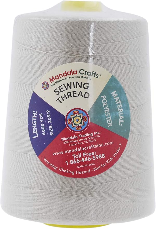 Mandala Crafts 4 Pack of Serger Threads Cones Spools - Image 3