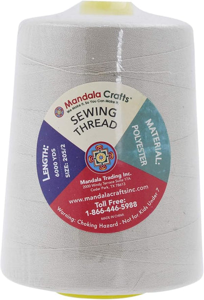 Mandala Crafts 4 Pack of Serger Threads Cones Spools - Image 3