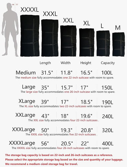 Extra Large Duffle Bag for Travel, Big Foldable Storage Bag - Image 2