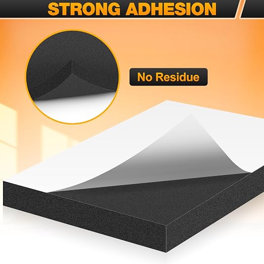 MYFAMIREA 8 PCS Adhesive Foam Padding Sheets Closed Cell Self Adhesive Sticky - Image 4