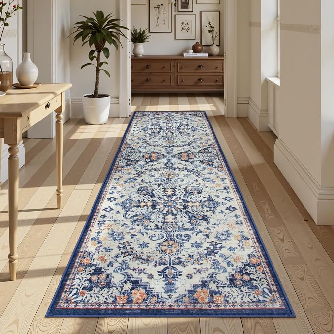 Lahome Bohemian Washable Runner Rug, Non Slip Printed Stair Carpet Runners - Image 3