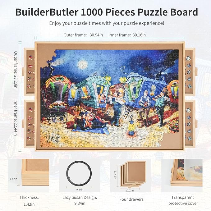 1000 Pieces Rotating Puzzle Board - Image 2