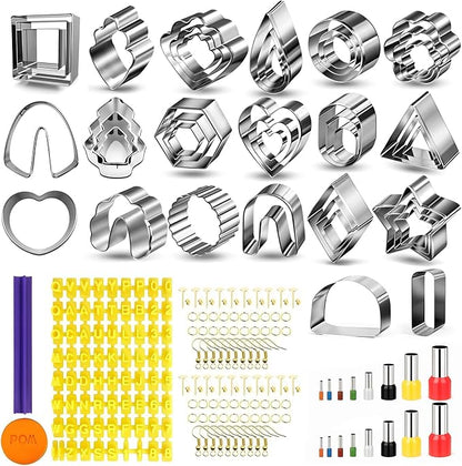 Polymer Clay Cutters for Earring Making 181pcs Clay Tools Set by MAQUITA