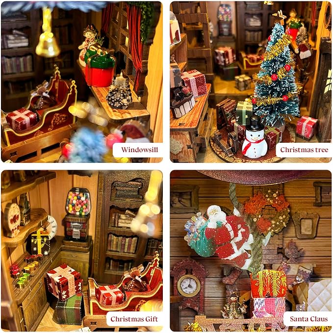 Miniature Book Nook Kit Christmas Book Nooks - Image 5