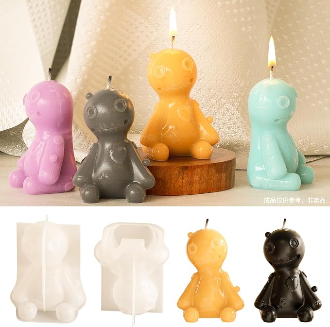 Doll & Ghost 3D Animal Candle Making Molds - Image 6