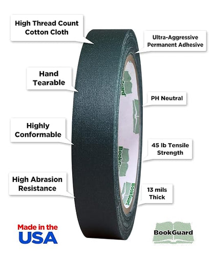 BookGuard 0.75 inch Premium Bookbinding Repair Cloth Tape, 15 Yard Roll - Image 5