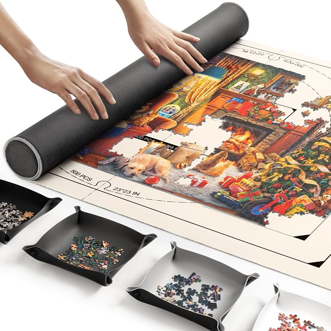 ropoda 1500 Pieces 46" x 26 "Puzzle Mat Roll Up, Puzzle Saver by ROPODA
