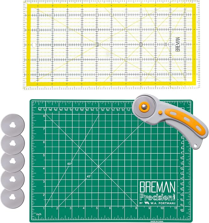 WA Portman Self Healing Cutting Mat & Rotary Cutter Set – 45mm Rotary Cutter by WAPortman
