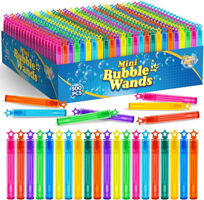 SpringFlower 500 PCS Mini Bubble Wands, Bubble Maker Toys by SpringFlower