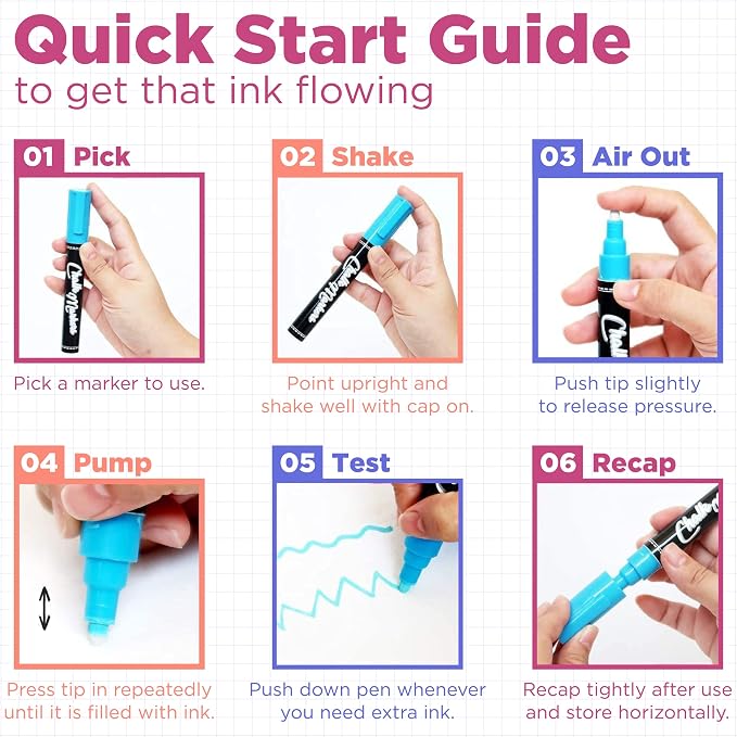 Extra Fine Tip Chalk Markers - Image 6