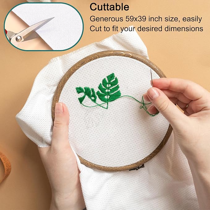 HexaHive Aida Cloth 14 Count Cross Stitch Fabric - Image 3