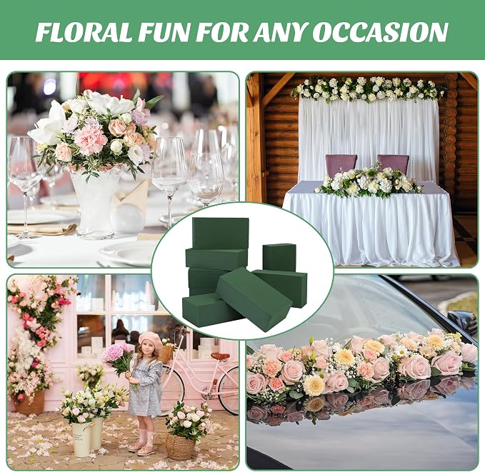 Aneco 12 Pieces Floral Foam Blocks - Image 7
