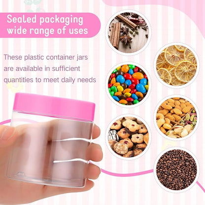 SATINIOR 12 Pack 8 oz Plastic Container Jars - Image 7