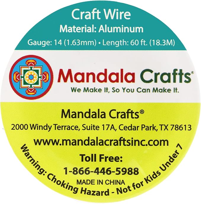 Mandala Crafts 14 Gauge Anodized Aluminum Craft Wire - Image 3
