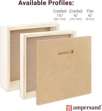 Ampersand Art Supply Wood Gesso Art Painting Panel: Canvas Texture, 3/8 Inch - Image 6