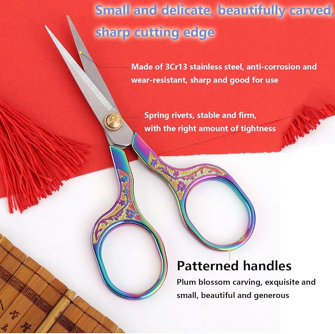 Small Sewing Scissors Sharp Embroidery Crochet Scissors, 2 Piece crochet - Image 2