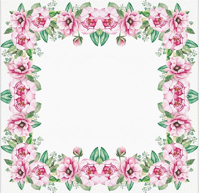 20-ct 13x13 Flowers Paper Luncheon Decoupage Napkins, 3-Ply Servilletas Printed - Image 6