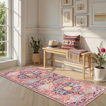 Lahome Bohemian Floral Medallion Runner Rug - Image 3