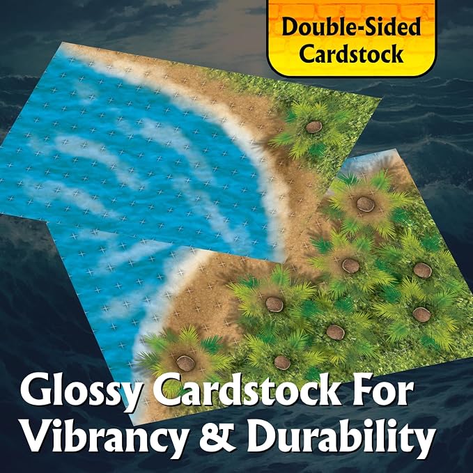 Arcknight The Uncharted Isles Roleplaying Battlemaps; 16 Modular RPG Maps in 8 - Image 5