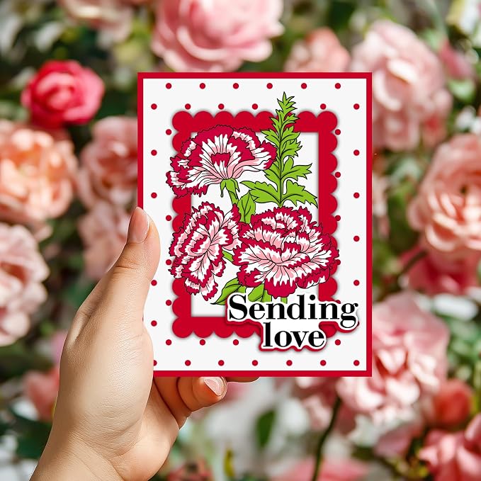 ORIGACH Dianthus Layering Stencil Stamp and Die Set - Image 5