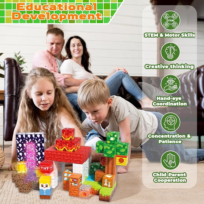 Goody King 150pcs Magnetic Blocks - Image 6