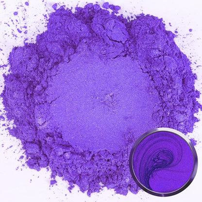 Matio Purple Mica Powder for Epoxy Resin, 1.8oz/ 50g Pearlescent Effect Mica - Image 2