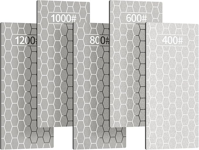 5PCS Diamond Sharpening Stones, Kalolary Knife Sharpener Stone Grit Diamond by Kalolary