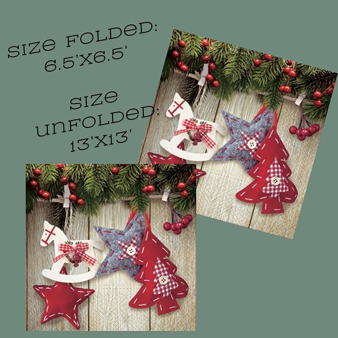 20-ct 13x13 Christmas Paper Decoupage Napkins, 3-Ply Servilletas Tissue Napkin - Image 4