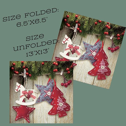20-ct 13x13 Christmas Paper Decoupage Napkins, 3-Ply Servilletas Tissue Napkin - Image 4
