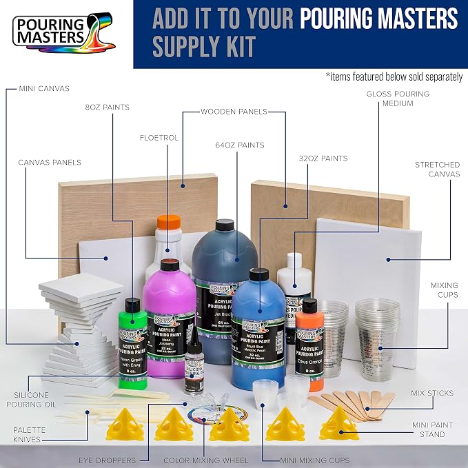 Pouring Masters 8 Oz Acrylic Pearlescent Effects Medium - Image 5