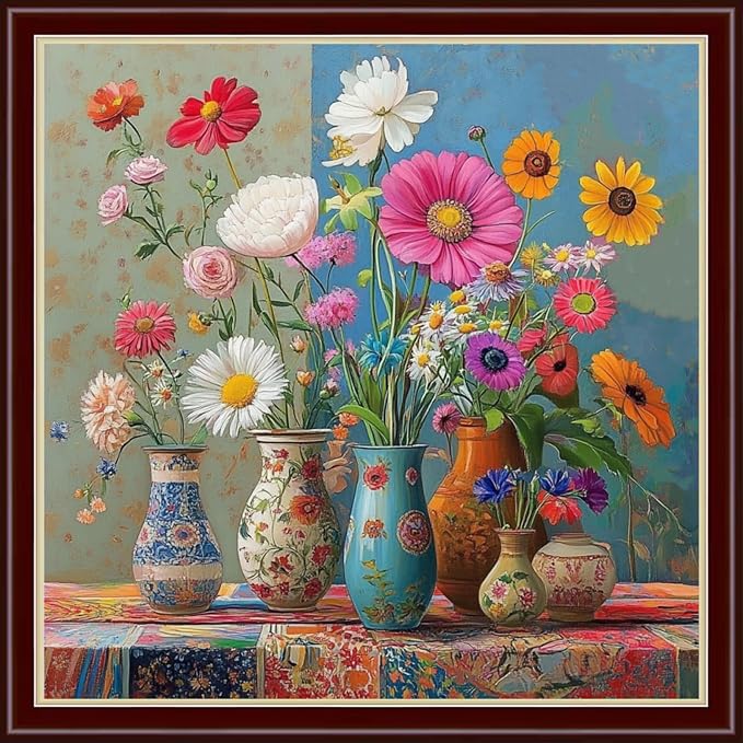 Dimensean Stamped Cross Stitch Kits Full Range of Embroidery Patterns Starter by DimenseanCrossStitchKits