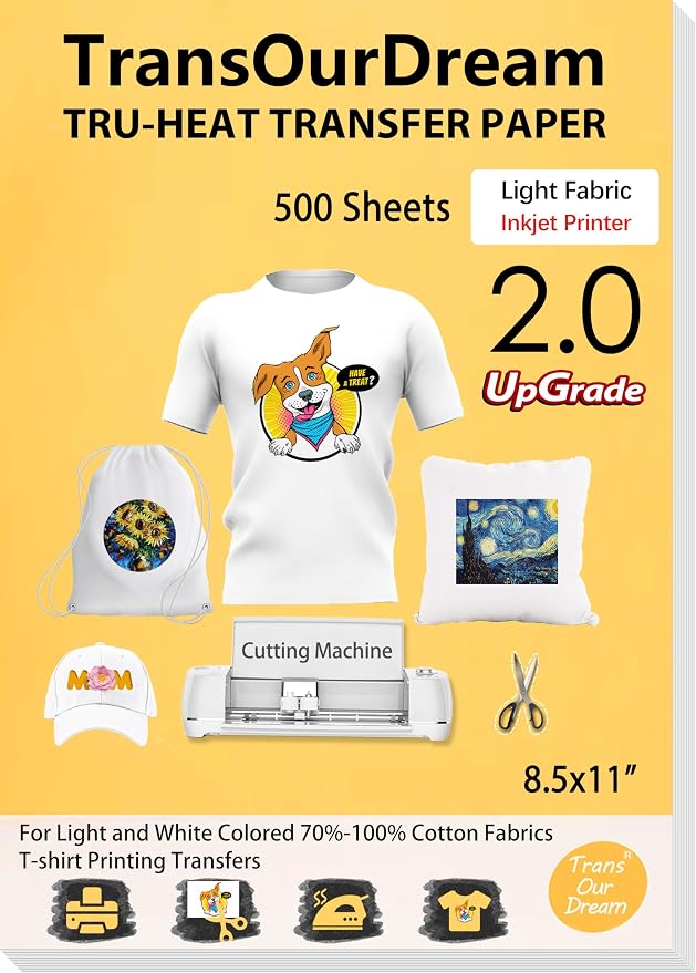 TransOurDream Heat Iron on Transfer Paper by TransOurDream