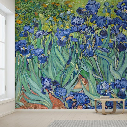 wall26 Wall Sticker/Wall Mural Irises by Vincent Van Gogh Dutch Impressionism - Image 2
