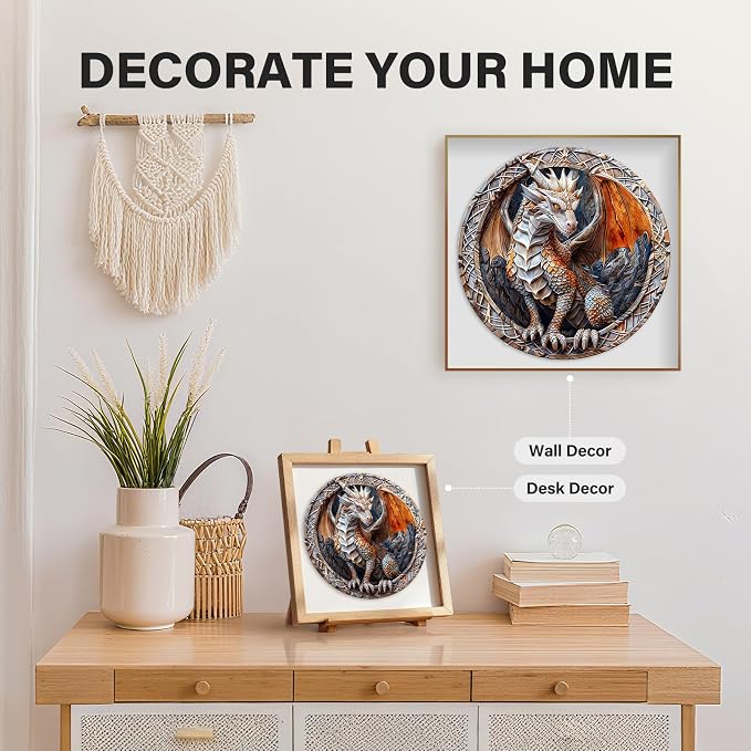 Wooden Puzzles for Adults, Wood Jigsaw Puzzle, Wooden Cave Dragon Puzzles - Image 6