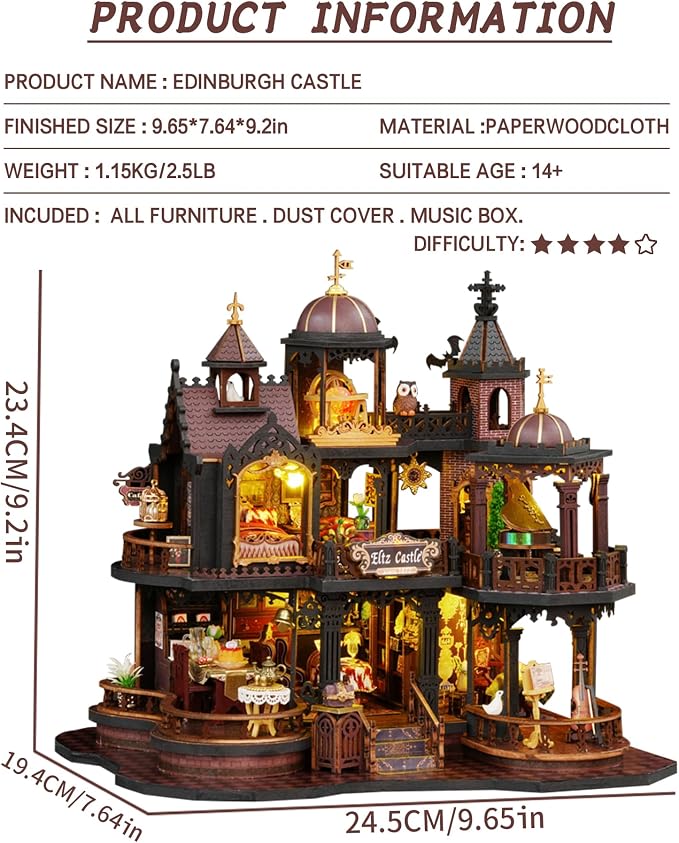 DIY Dollhouse Miniature House Kit, DIY Kit Mini House Model, 1:24 Scale - Image 2