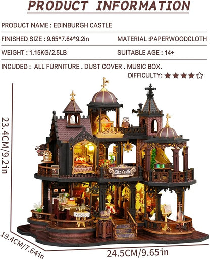 DIY Dollhouse Miniature House Kit, DIY Kit Mini House Model, 1:24 Scale - Image 2