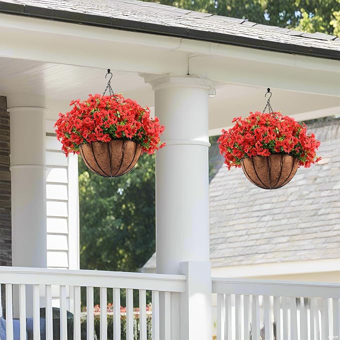 Hananona 24 Pcs Artficial Outdoor Flowers - Image 5