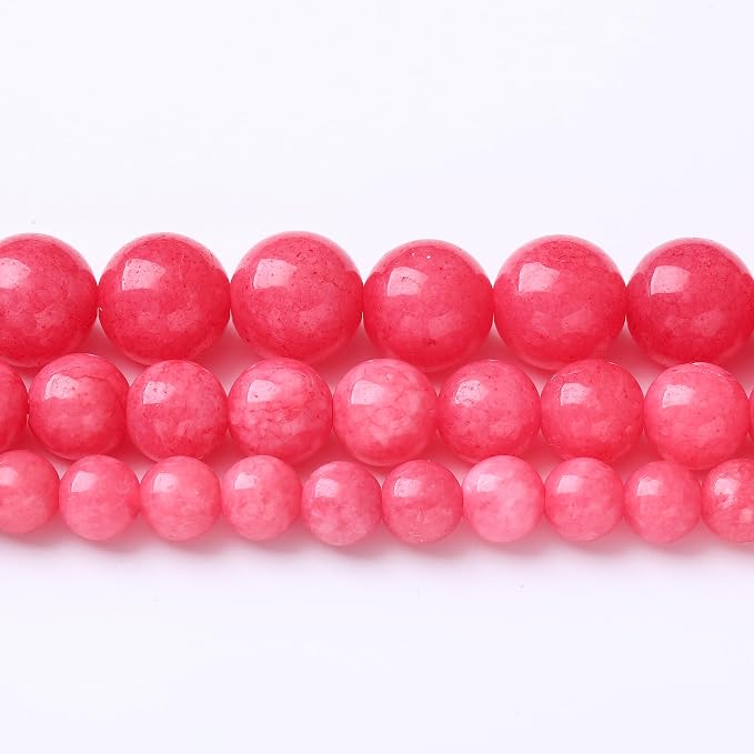90PCS 4MM Red Rhodonite Jade Natural Gemstone Round Stone Beads - Image 2