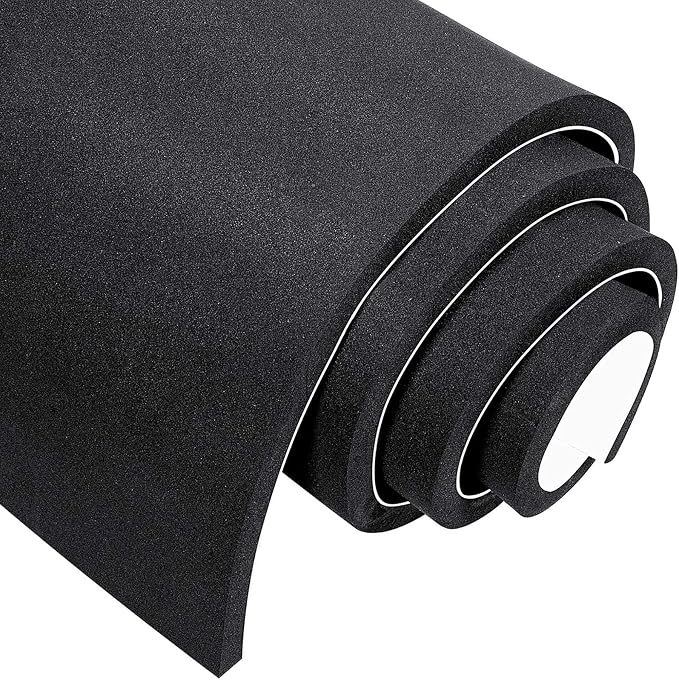 MAGZO Backed Adhesive Foam Padding 1/2" Thick x 12" W x 59" L, Closed Cell Foam by MAGZO