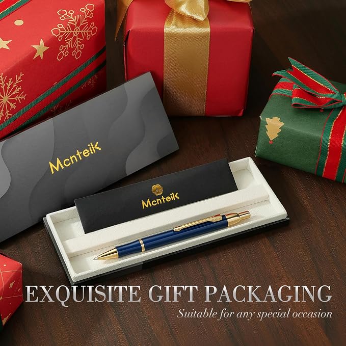 Blue Gel Pen With 24K Gold Finish, Fine lacquer work, Fancy Gift Set - Image 5
