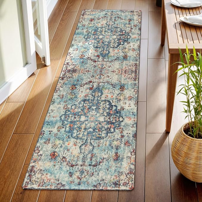 Lahome Bohemian Floral Medallion Runner Rug - Image 8