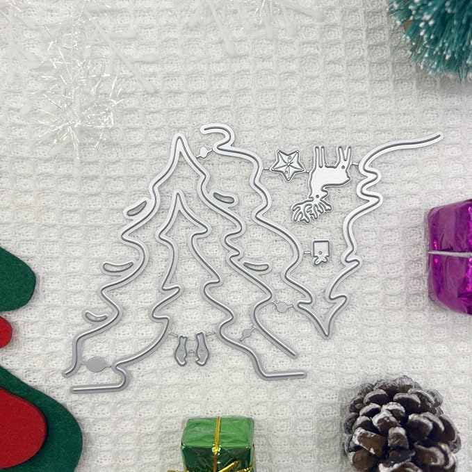 Festivals Metal Cutting Die for Scrapbooking, Christmas Cut Stencils for DIY - Image 5