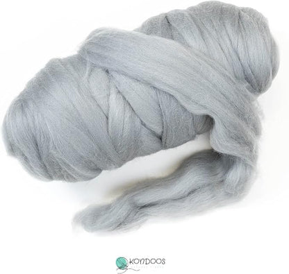 Kondoos Colored Natural Wool roving, 1 lb. Best Wool - Image 2