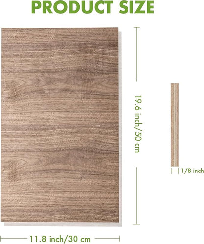 ROBOTIME 6Pcs 3mm Walnut Plywood, 1/8 Plywood Crafting Wood Sheets - Image 3