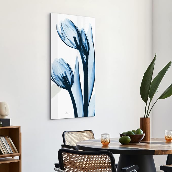 Empire Art Direct Frameless Tempered Glass Wall Art, Decorative Panel, Flower - Image 2