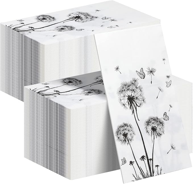 200 Sheets Dandelion Guest Towels Disposable by Pajean