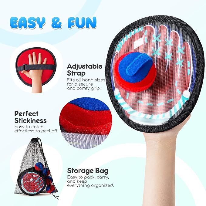 Playzap Toss and Catch Ball Set - Image 4