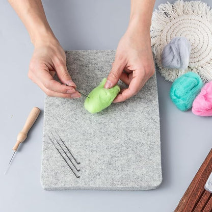 Amylove 8 Pcs Needle Felting Pad Needled Felting Mat Wool Supplies Thick Firm - Image 4